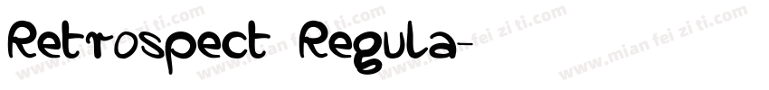 Retrospect Regula字体转换